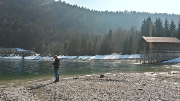 Erste VersucheWalchensee -- 20.  März 2015