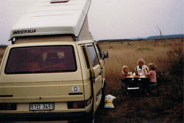 MIt dem VW-Bus in Ungarn, ca.1982