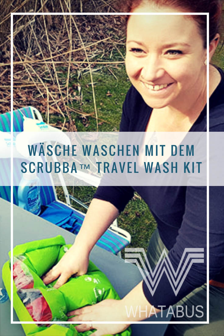Wäsche waschen mit dem Scrubba™ Travel Wash Kit