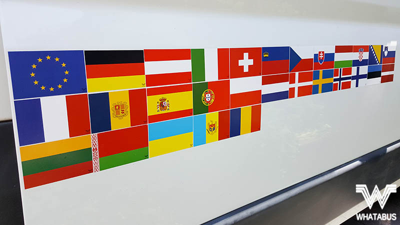 Aufkleber Luxemburg Stadt Flagge Fahne 8 x 5 cm Autoaufkleber Sticker 